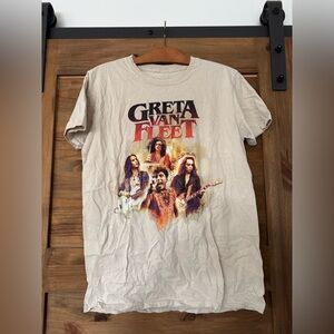Greta Van Fleet  word Tour 2018 Concert  T-Shirt M 100% cotton